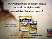 Magazine advertisement for Enfamil A+ infant formula