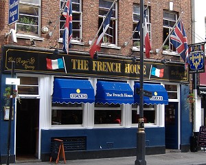 The French House, London, England, where Colman played every evening for 3 months